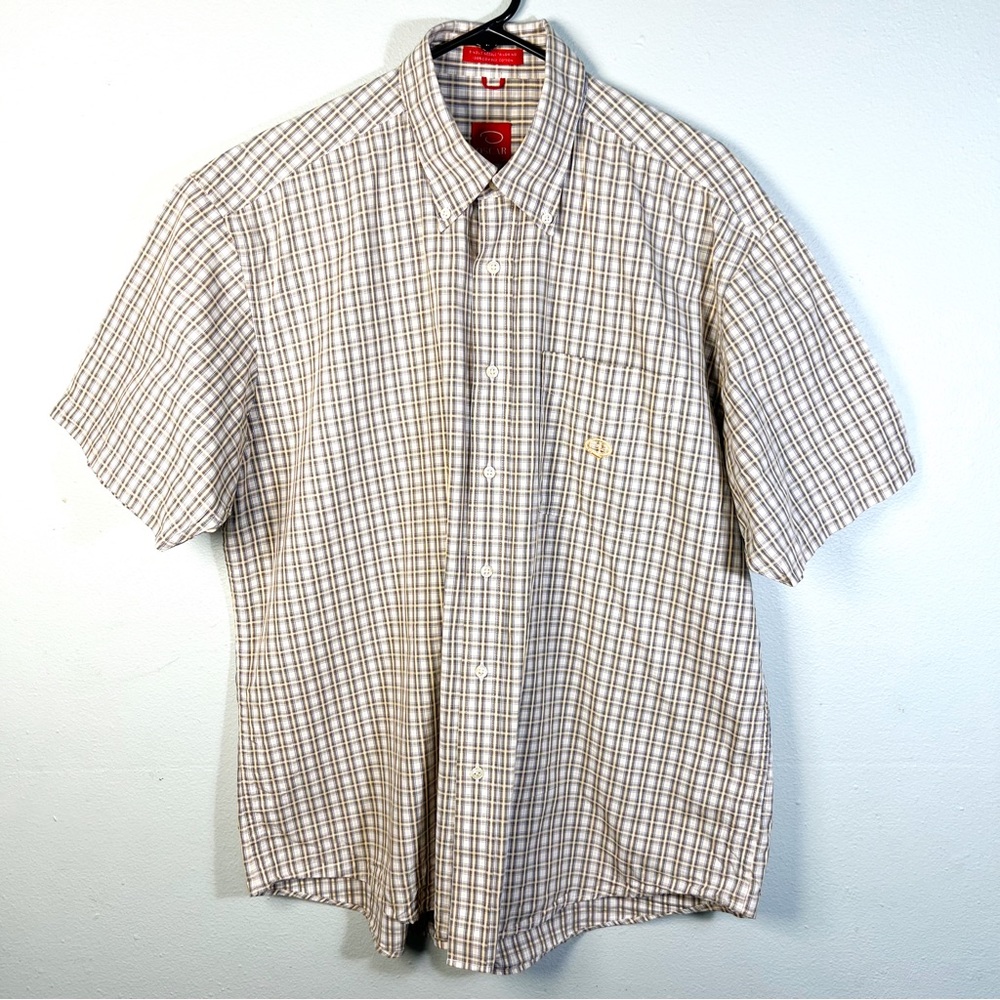 OSCAR DE LA RENTA Men's Size Large Casual Button-Down Shirt